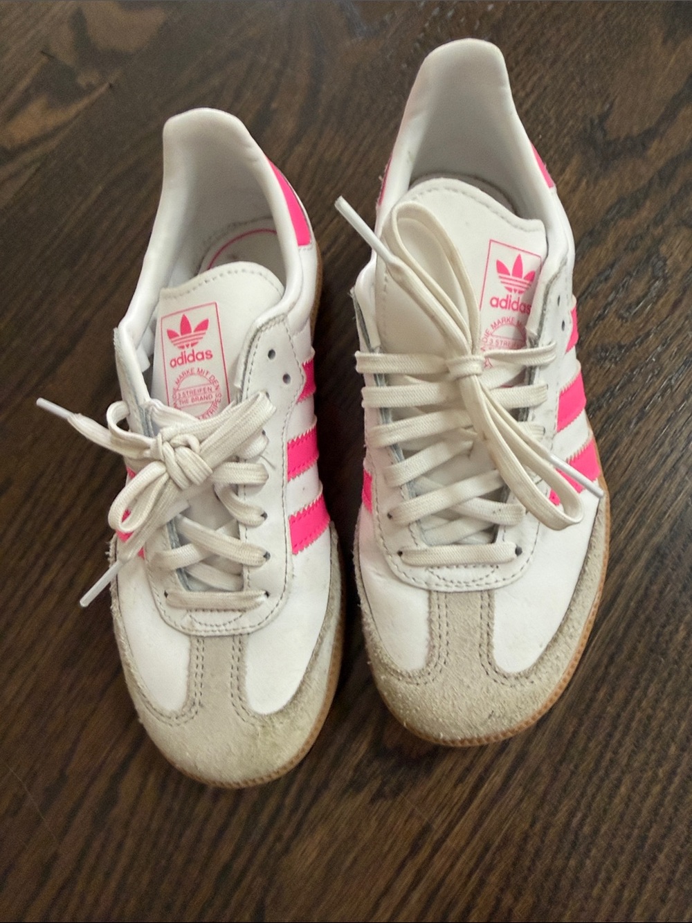 Girls Adidas Samba shoes size 2